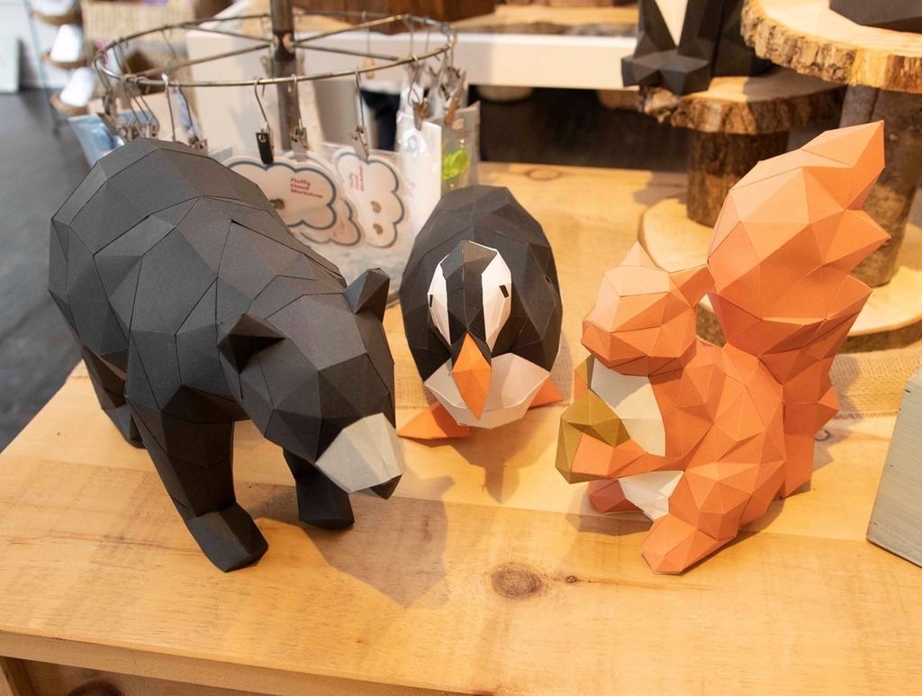 Looking for a challenge? We've got 3D puzzles in various animals from maker @lowpolycrafts! We've got a few on display so you can see the cool sculpture these guys create.