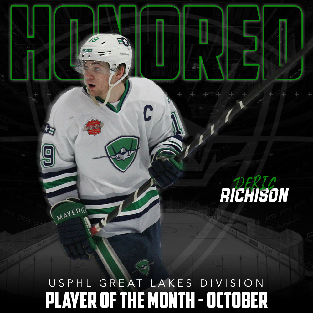 ColumbusMavsHky's tweet photo. Big congrats to Mavs Captain, Deric Richison, who was named one of the @USPHL Great Lakes division Players of the Month for October! Link to full article: https://t.co/Rq6z6PljDj
***
#GoMavs #EarnYourWings #ColumbusMavericks #USPHL #JuniorHockey #ColumbusHockey https://t.co/W5XjAa1qyW