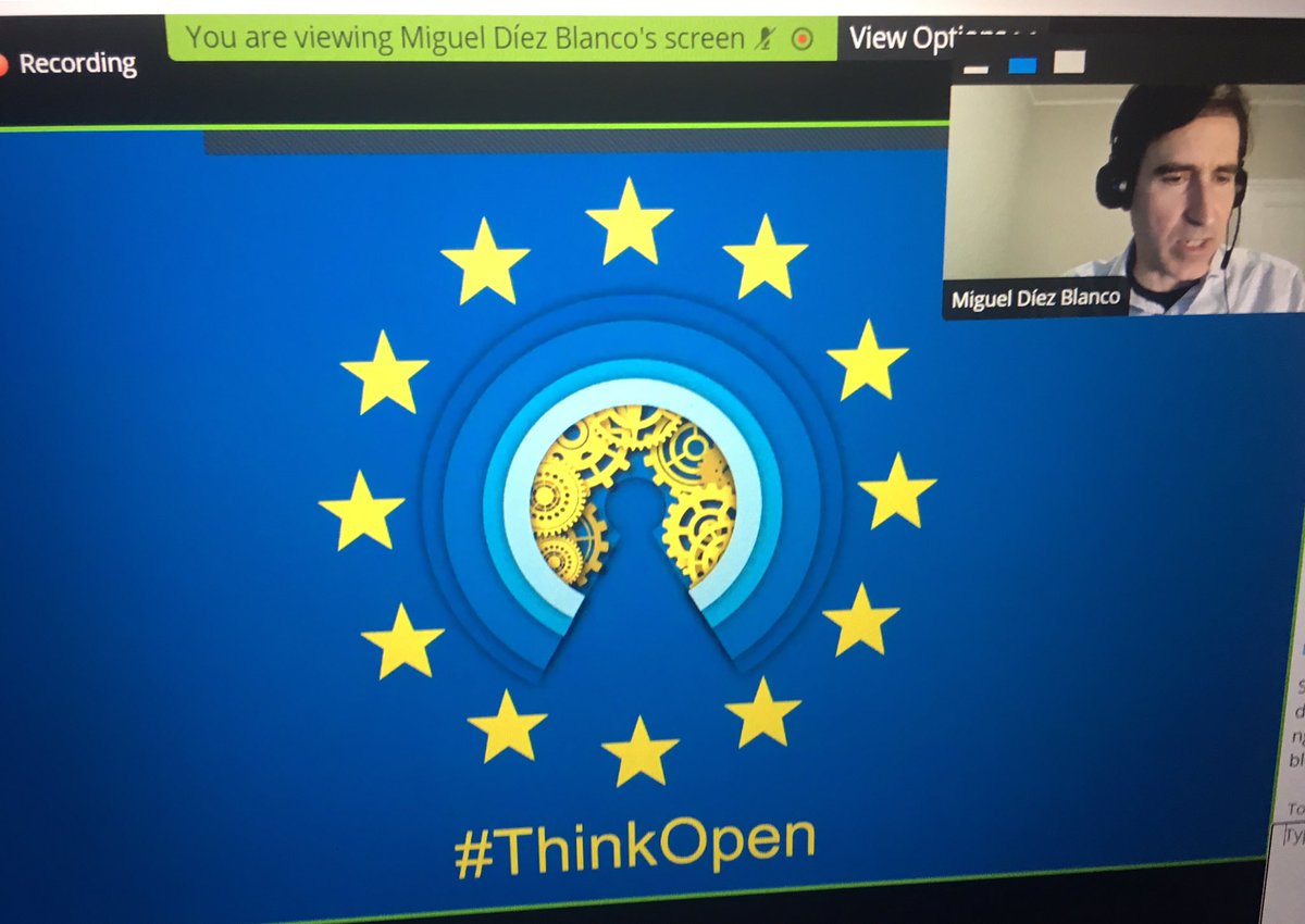vickalogirou's tweet photo. 💡#thinkopen and learn how #interoperability academy can support you!
#MiguelBlancoDiaz at @EDEN25_Official #eodlw #evsweek2020 linking #opensource #opensourcestrategy & #digitalskills!
🔴more #joinupcollection : https://t.co/jrOyI4kiUF…
@Joinup_eu @OSOReu @EU_ISA2 @EU_DIGIT https://t.co/GJFU5NY6t8