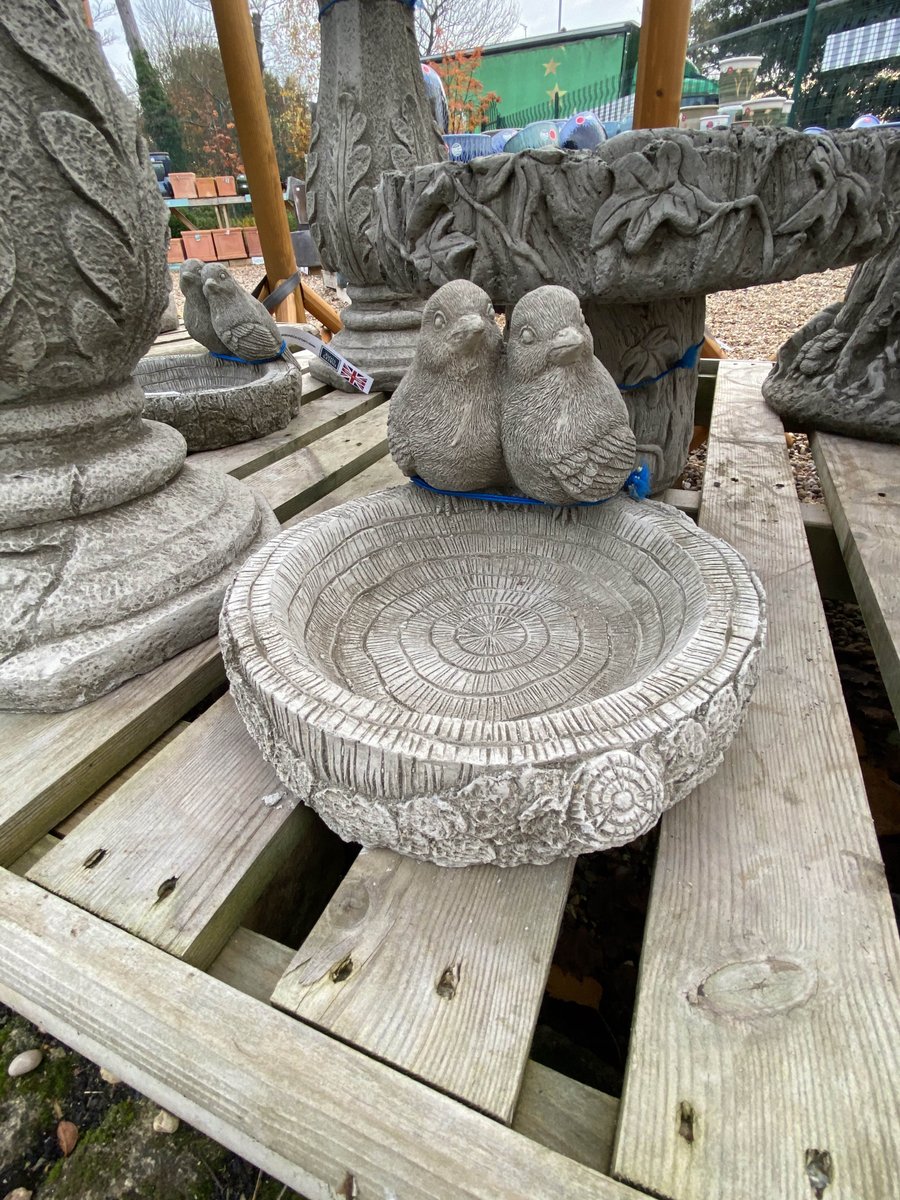 The plant centre team have been busy displaying the new stoneware, excellent gift ideas especially the bird baths for wildlife lovers