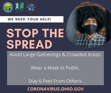 Young people are not immune to COVID-19. We all have a responsibility to stop the spread of #COVID19. Avoid large gatherings &amp; crowded areas. Wear a mask. #StopTheSpread #InThisTogetherOhio