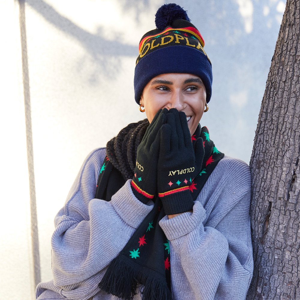 Coldplay's new Christmas Lights scarf 