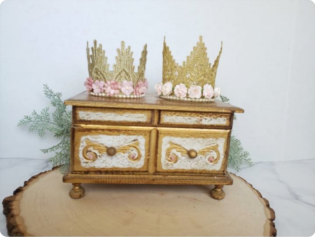 Baby crowns with flowers #etsy RTS Various styles available