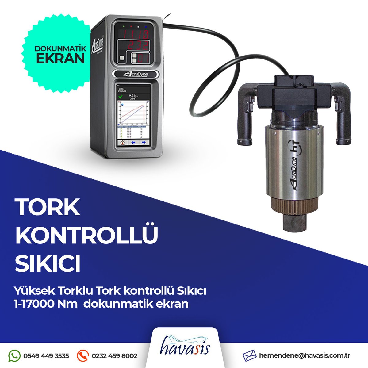havasisas's tweet photo. Tork Kontrollü Sıkıcı
Yüksek Torklu Tork Kontrollü Sıkıcı
1-17000 Nm dokunmatik ekran.

#havasis
#torkkontrollü
#torkkontrollüsıkıcı
#dokunmatikekran
#elaletleri
#elektriklielaletleri
#pahaliyaalma https://t.co/9aTQ73HXTG