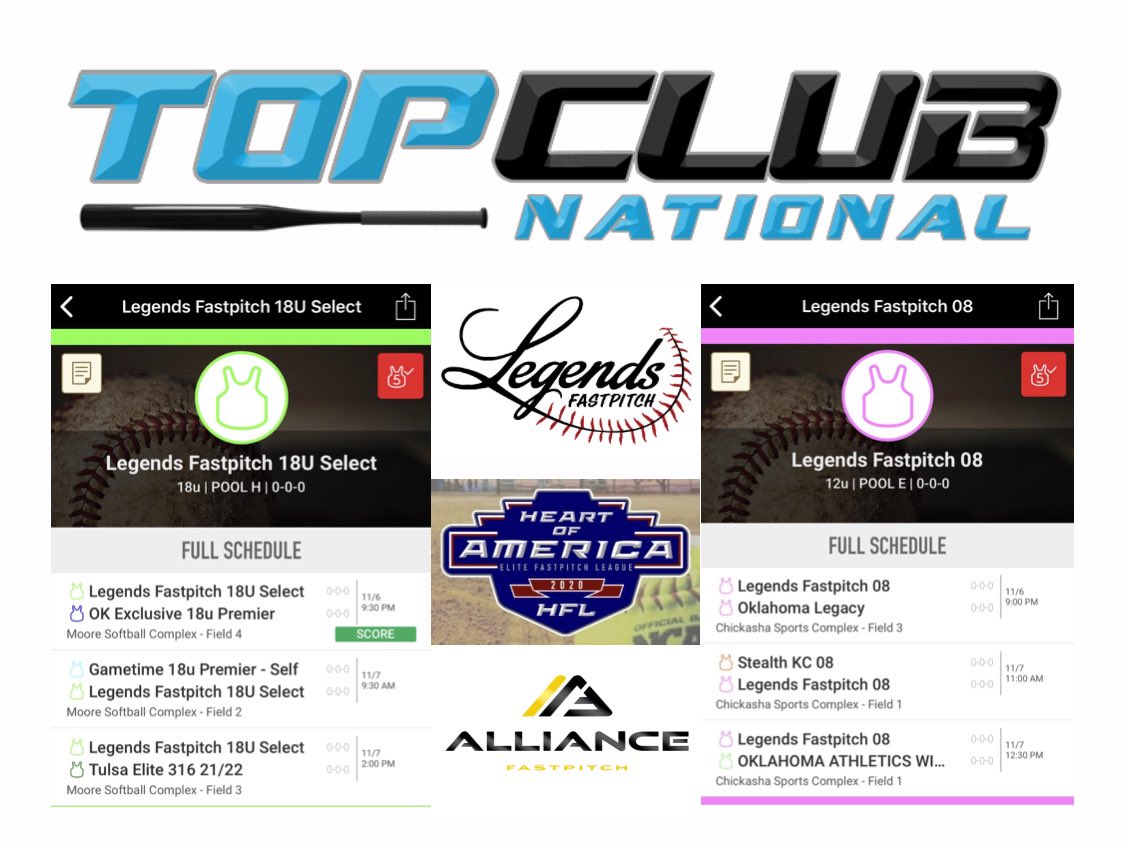 NWA_02_Select's tweet photo. Your Legends Fastpitch 18u Select will be at the Top Club National in the OKC area this weekend.   Come watch these ladies play!!! https://t.co/Ro2lK5H5YS