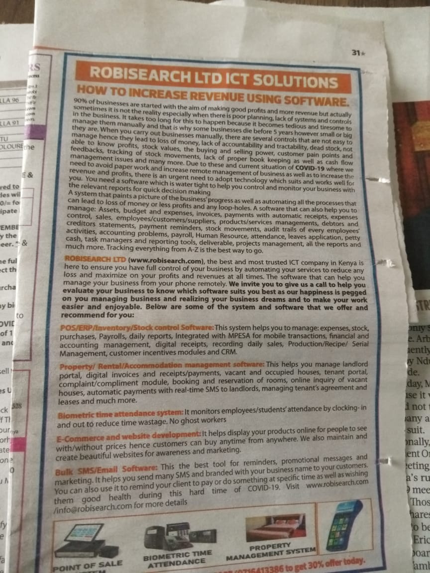 mwas_mjanja's tweet image. Technology helps our business to work perfectly in many ways since its more accurate and faster .@Robisearch Ltd explains More on The Star Magazine pg 31 pullout.Grab it. #DigitikaNaROBISEARCH .
Twende mbele
Pennsylvania pope Francis Vatican