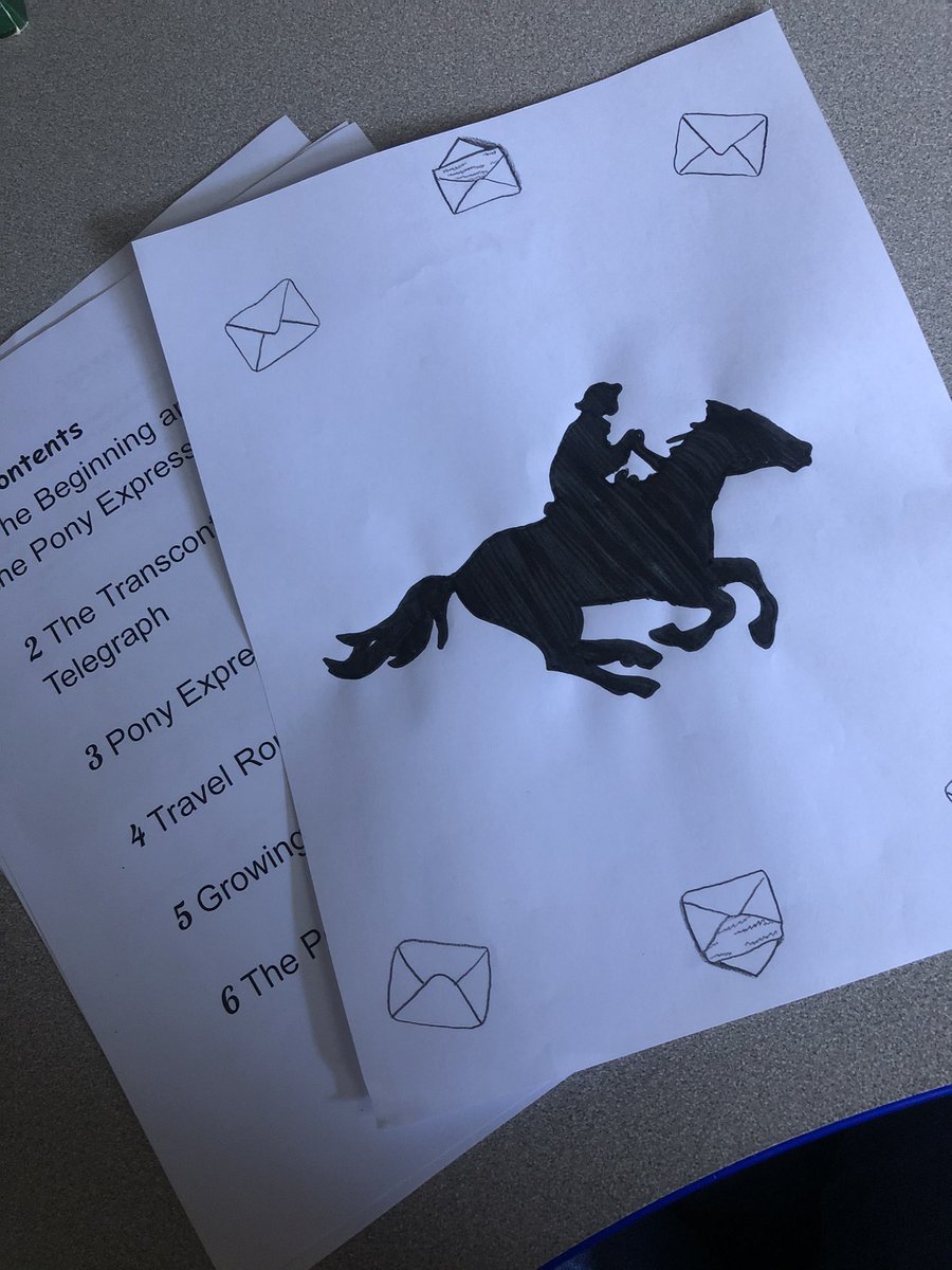 Ss have been working hard on their informational research writing projects over a topic from the Westward Expansion. #finalproject #ponyexpress <a href="/USD303/">USD 303 - Ness City</a>