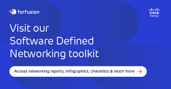 Forfusion's tweet photo. Our Software Defined Networking Toolkit is finally here. In partnership with @Cisco, we’ve created the go-to destination for you &amp; your teams to discover everything you need to know about this exciting technology. Find out more: https://t.co/SPOlPlQ8Cr

#ciscosecurity #cisco #SDN https://t.co/LfZ0NPWmmk