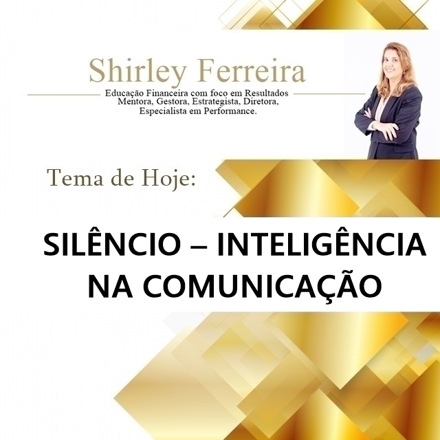 HOJE NO SEU BLOG! 

ShirleyFerreira.mentoria: SILÊNCIO – INTELIGÊNCIA NA COMUNICAÇÃO shirleyferreiramentoria.blogspot.com/2020/11/silenc…