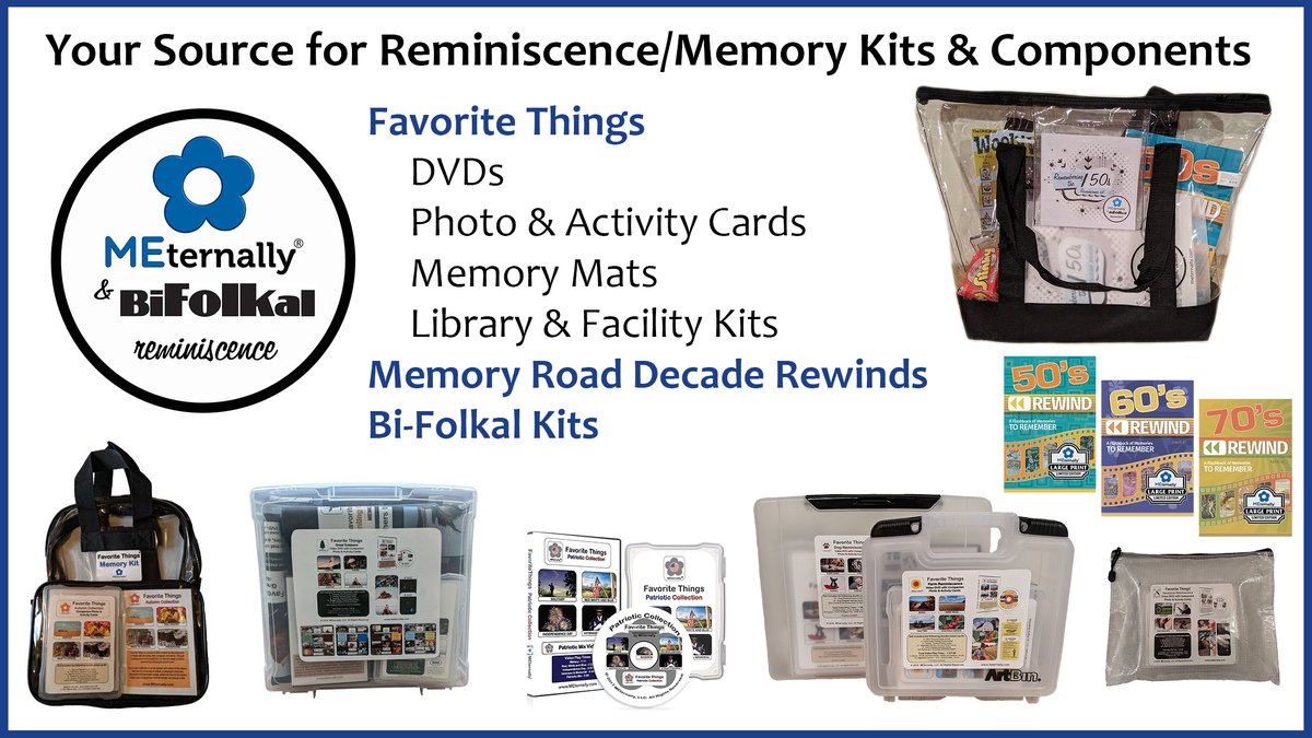 MEternallyLLC's tweet image. Stop at our booth at #NYLA2020 to download our reminiscence resource guide for creating your own kits.