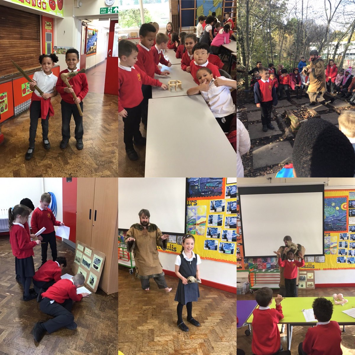 natsut1990's tweet photo. Year 3 have had an excellent, interactive day learning facts about prehistoric Britain. Thank you to @historyinschool for providing the children with an informative and engaging workshop. @NorthManorAcad @VicAcademies https://t.co/xotdqxAV2C