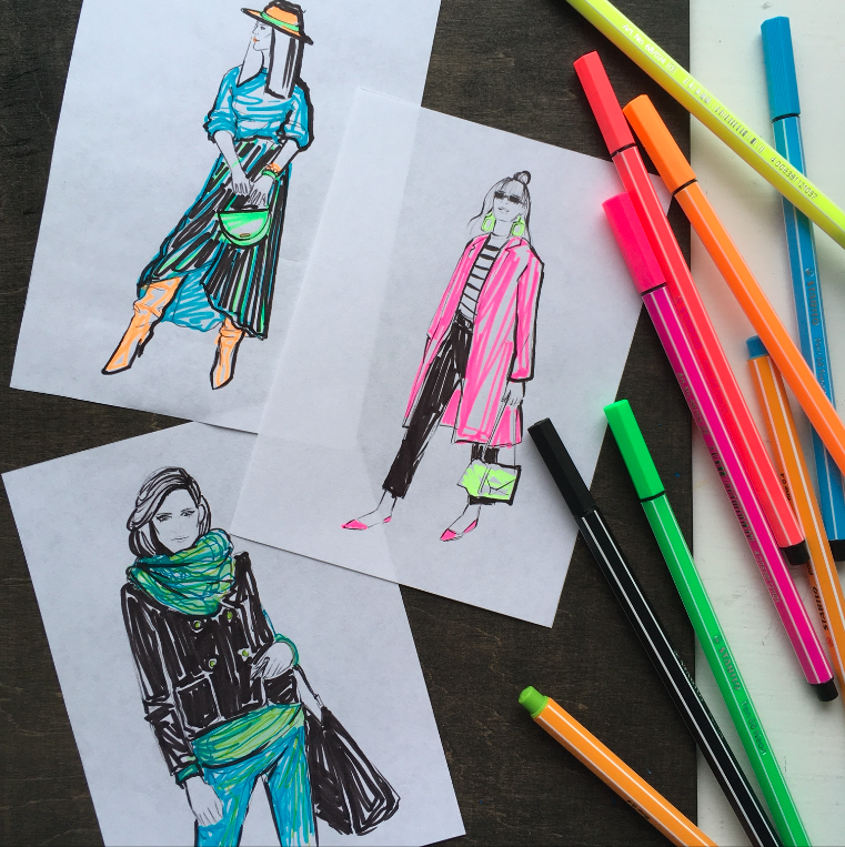 BeataSapi's tweet photo. Az akvarelleken túl... filctollal

#illusztráció #illusztrátor #fashionillustration https://t.co/bmGqPvy0XL