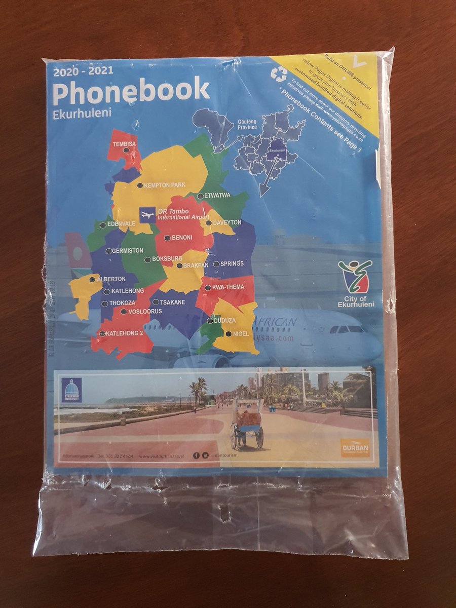_Pierre_Durand_'s tweet photo. @City_Ekurhuleni who could possibly need a phone book anymore. Why in 2020 are you still doing this, complete waste of money, please stop. Our whole streat has also received 2 of them so far. https://t.co/aB1NbwKITN