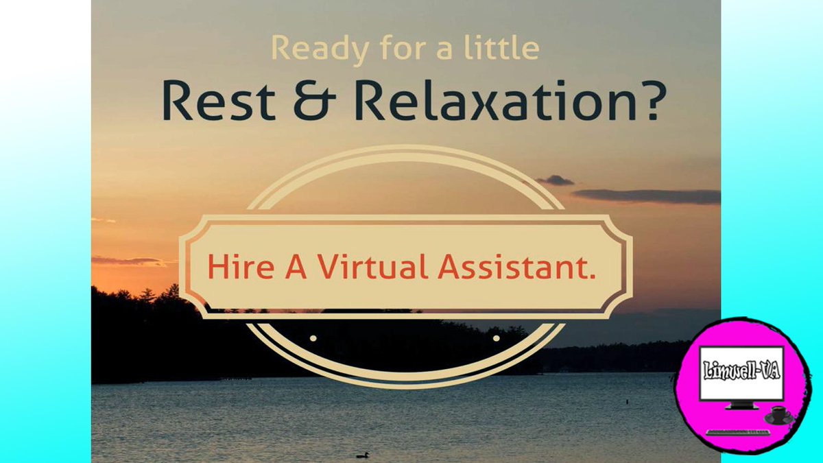 a_limwell's tweet photo. A VA can take a huge weight off of your shoulders and help you with those tasks that bog you down when you should be focusing on other areas of your business.

#HiringVAEaseWorkload
#VATakesyourStress
#VAletsyouRelaxAndRest https://t.co/yD2iGPX6T6