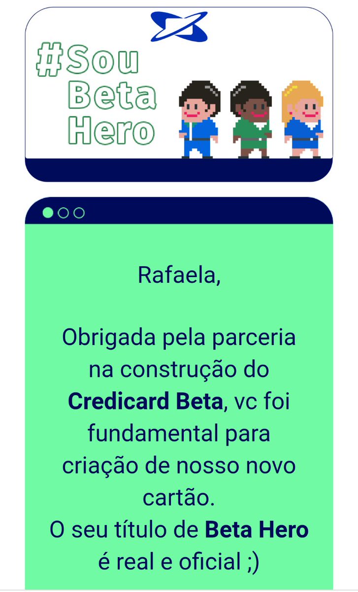 RafaelaPaula78's tweet photo. Muito feliz por essa parceria!
🥰💁🏽♀️💳
@VisaBR @credicard
#BetaHero #contacteless #credicardbeta #soubetahero https://t.co/WwZv8IrTjv