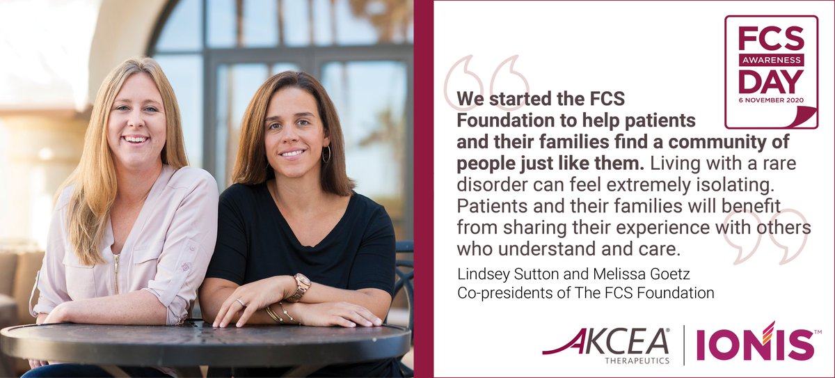 akceatx's tweet photo. The hard work of patient advocates like Lindsey and Melissa, co-founders of @livingwithfcs help people living with familial #chylomicronemia syndrome build connections with others and feel less isolated by their disease. #FCSAwarenessDay #ActionFCS #LPLD https://t.co/PEb2lxx45K