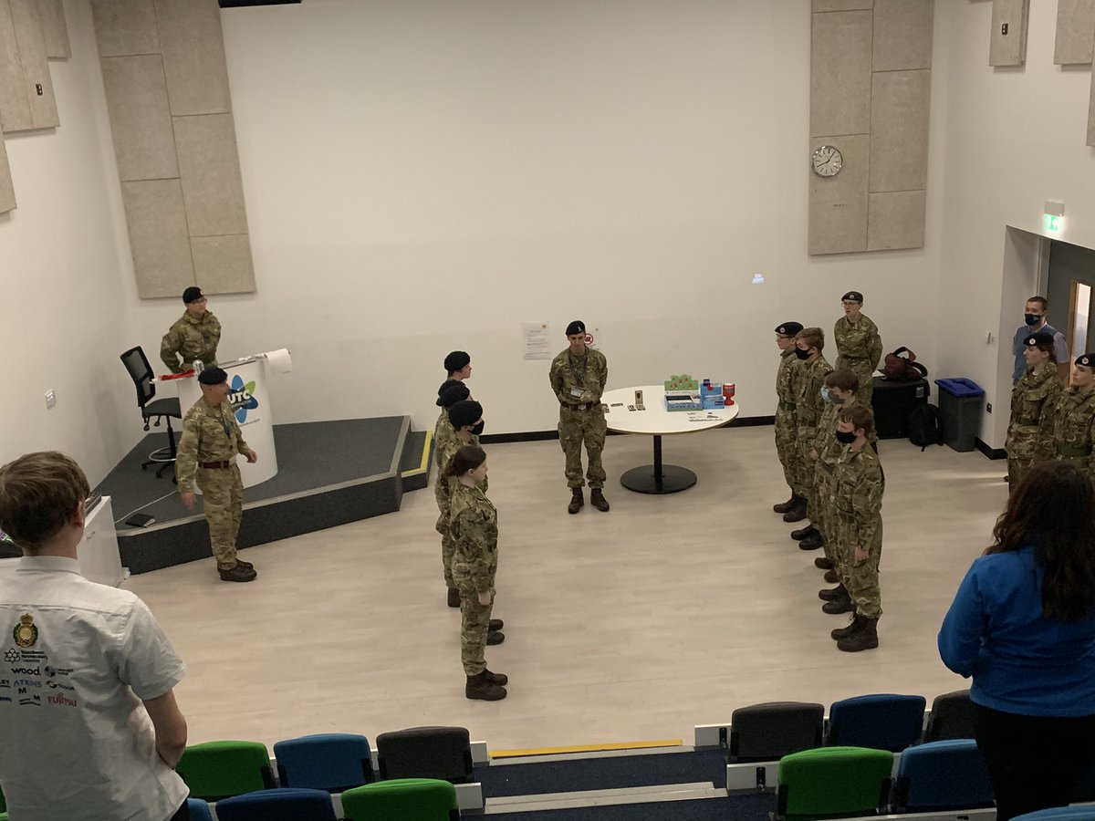 UtcwCcf's tweet photo. Fantastic to see our @UTCWarrington  cadets delivering a social distancing Remembrance Assembly to our students.@CCFcadets @ctt_nw #LestWeForget #RemembranceDay #RemembranceSunday @Proud_Sappers https://t.co/oPw1BPqplm