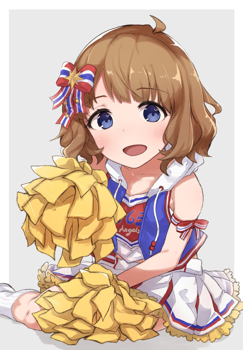 桃子ちゃん誕生日おめでとう！ #周防桃子誕生祭2020
お祝い絵が遅くなってごめんね、アクティブチアリングのお写真がとてもかわいくて好きです！