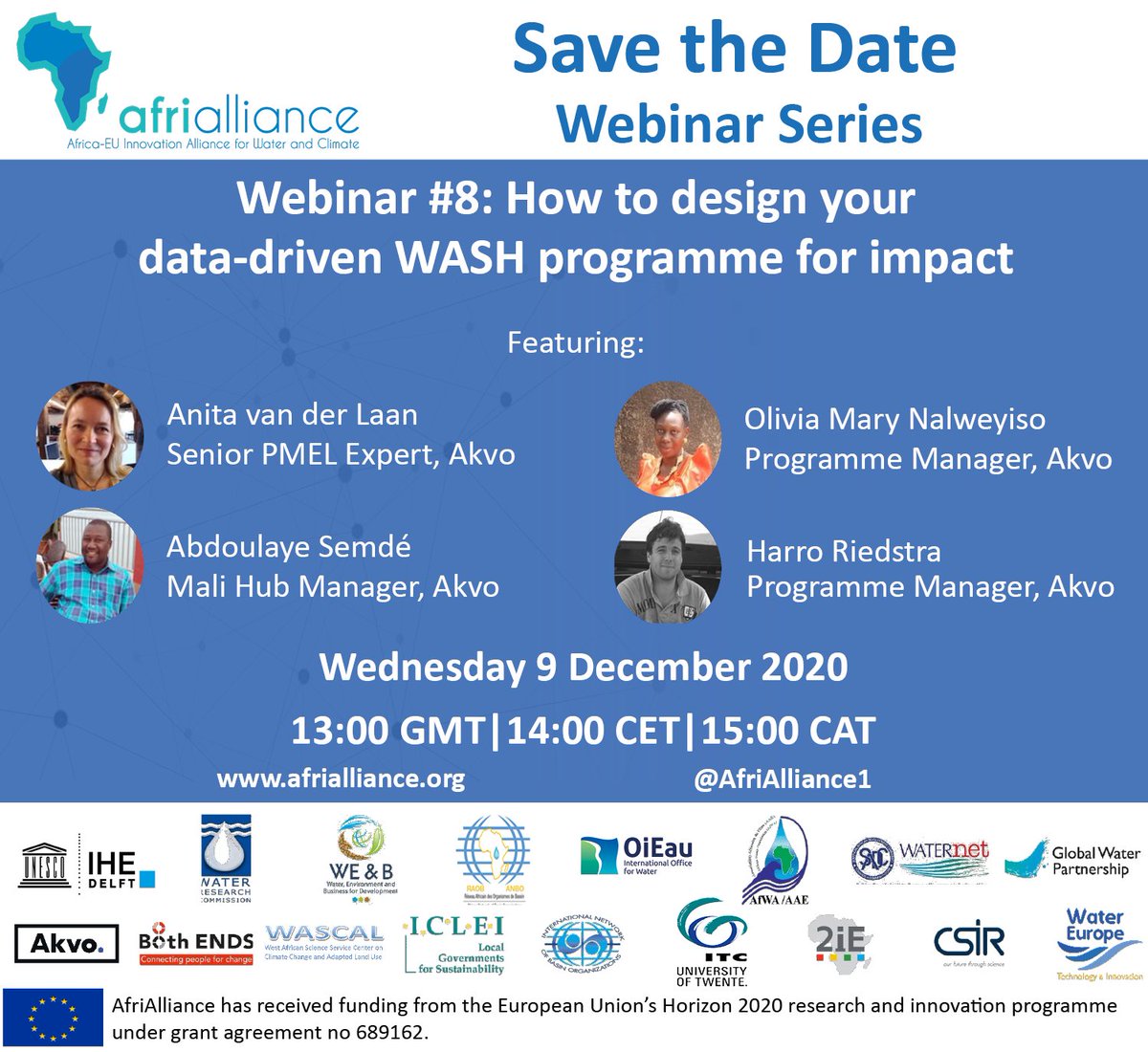 HPR78's tweet photo. Want to learn how to boost the results of your WASH programmes by efficiently using data? Join our #afrialliance #akvo webinar on designing data-driven programmes to achieve impact. 9th December, 1400 CET. Register at https://t.co/qYCTDzTRBO https://t.co/BWItP8vgJ9
