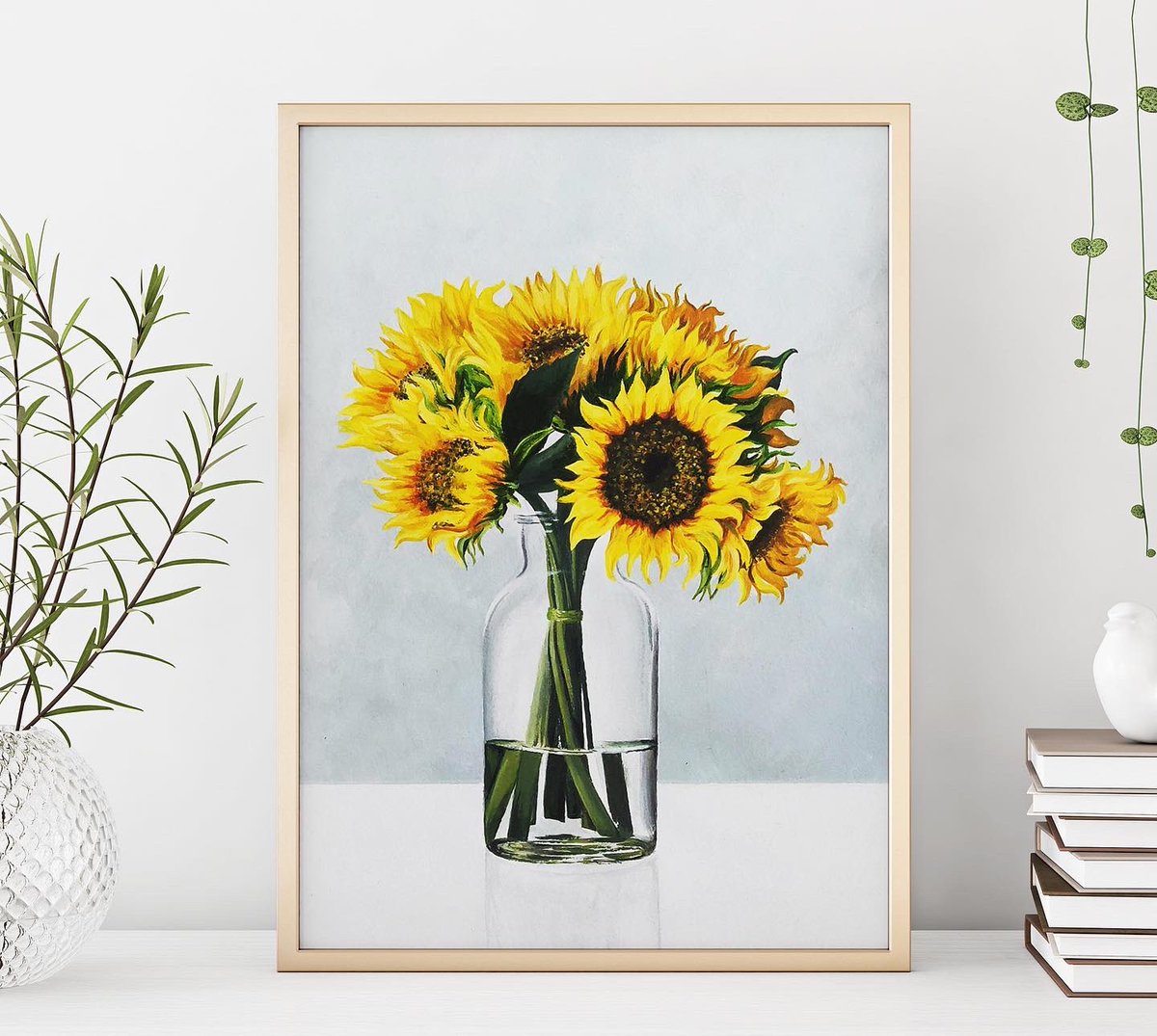 BethGraceLewin's tweet photo. SUN • FLOW • ER 🌻 
Even on the darkest days they stand tall &amp; find the sunlight 💛 Painted with acrylics on canvas board 🎨
#SunflowerArt #FineArt #AcrylicPainting https://t.co/X6rczCtAm8
