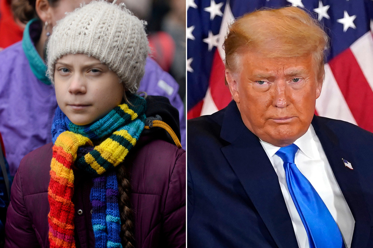 nypost's tweet photo. Greta Thunberg trolls Trump with throwback to his 'anger management' tweet https://t.co/VcHaf5f0ED https://t.co/Quccl91qBA
