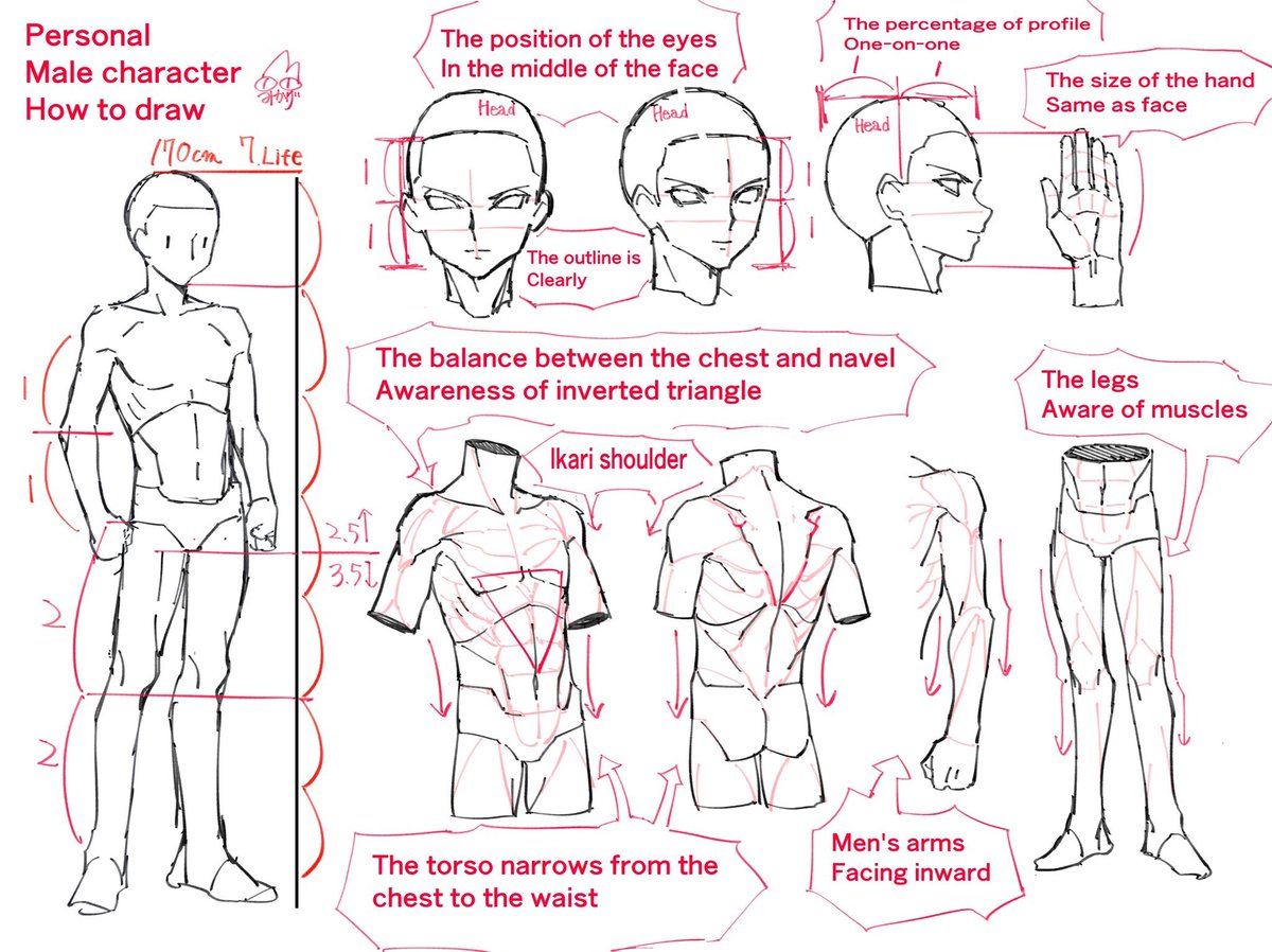 外国人から男の子の描き方を聞かれたので参考図を描いた 月見里みかげ お仕事募集中の漫画 外国人から男の子の描き方を聞かれたので参考図を描いた 月見里みかげ お仕事募集中の漫画