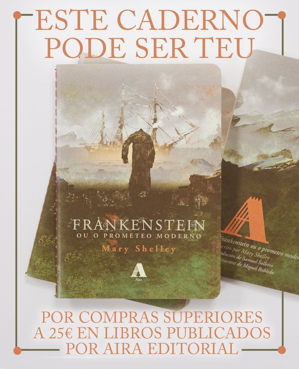 airaeditorial's tweet photo. Non todo ían ser malas novas! Se mercas libros da editorial Aira por valor de 25 euros nas nosas librarías cómplices, mira que caderno máis lindo levas de agasallo https://t.co/Jc8PrhI24W