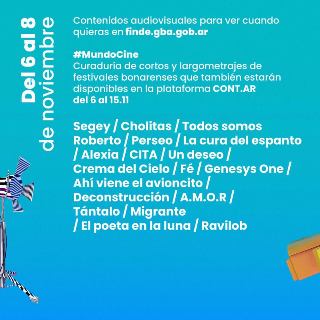 UNCIPAR's tweet photo. Hoy comienza la segunda edición de Finde Audiovisual (https://t.co/1m6kUIx3n2) dónde UNCIPAR participa con selección de cortometrajes que formaron parte de su programación.
También se va a poder disfrutar de charlas, conversatorios y laboratorios. https://t.co/Q4glLCF2UU