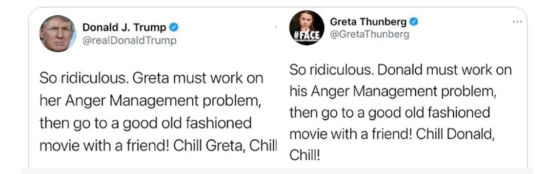 RiikkaReitzer's tweet photo. Wonderful - pay back time 🤣
#USAelection2020 #GretaThunberg #DonaldTrump #paybacktime https://t.co/aqZ6Z7WxL3