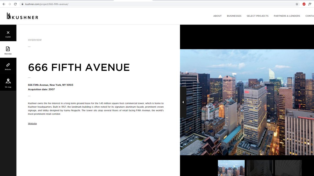 The semi crazed, gravel voiced Alex Jones made a comment the other day on the  @joerogan show regarding the Kushner family buying 666 5th Avenue in NY. Now, it maybe just a savvy business move - I'm not that paranoid.... UNTIL....