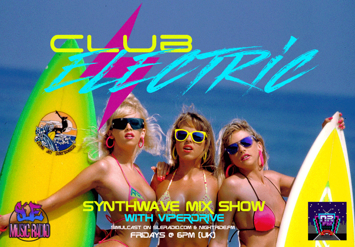 ClubElectricUK's tweet photo. BIG Retrowave Show this evening #synthfam! Join 
@alexviperdrive
 tonight at 6PM GMT for a welcome reminder of those long-lost summer vibes! 🌴☀️☀️
https://t.co/oAmvyiW0Ig &amp; https://t.co/GiHJVmcjC3 https://t.co/HILfrEQ9on