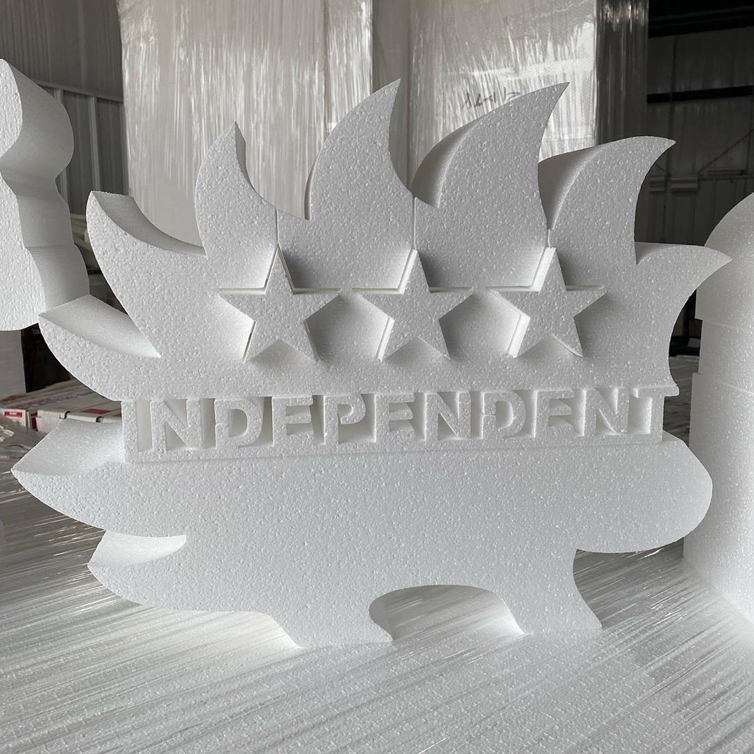 InsulationCorp's tweet photo. In light of this never ending election...these are pretty cool, made out of #EPSfoam by @bestfoamdesigns! Happy #FunWithFoam Friday!! #election2020 #partyanimals #LOL #foamprop https://t.co/6prH6NjsfA