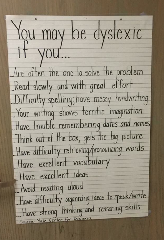 ConnectDyslexia's tweet photo. A list of strengths and challenges related to dyslexia, created by Dr. Sally Shaywitz at the Yale Center for Dyslexia and Creativity. #Dyslexia #ADHD #Dysgraphia https://t.co/JRAh7C29tV