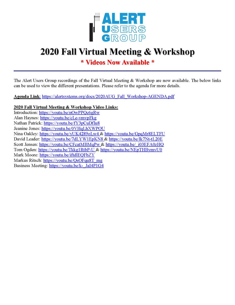ALERT Users Group tweet media