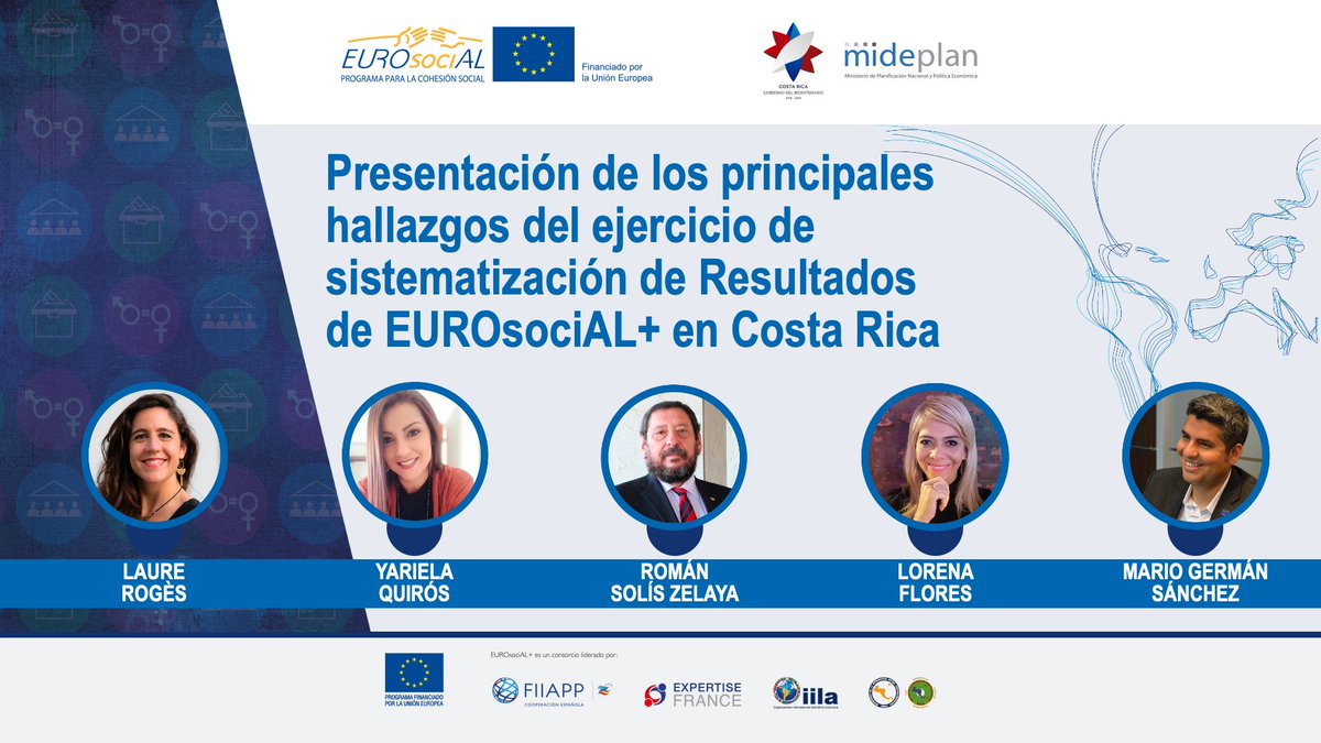 🔴 Presentación en mesa #DiálogoCostaRica de resultados del ejercicio de sistematización de #EUROsociAL+ en Costa Rica 👇
🇪🇺 @LaureRoges, @europeaid
🇨🇷 Yariela Quirós, @redcudicr
🇨🇷 Román Solís, @PoderJudicialCR
🇨🇷 Lorena Flores, INAMU
🌎 Modera @publicpoliciesm, @EUROsociAL_