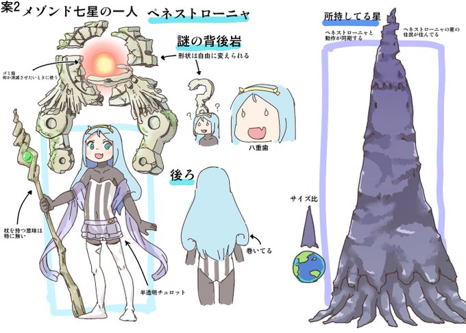 みこうりさんにお願いした絵になります。
描いた時、みこうりさんにお願いした時は女の子設定でしたが、半年くらいから「女の子って設定じゃなくてもええかもしれんな……」って思ったので性別設定は未定です。

案3は前のハロハナに出ました。
案1は……闇の中! どうなっているでしょうかね…… 