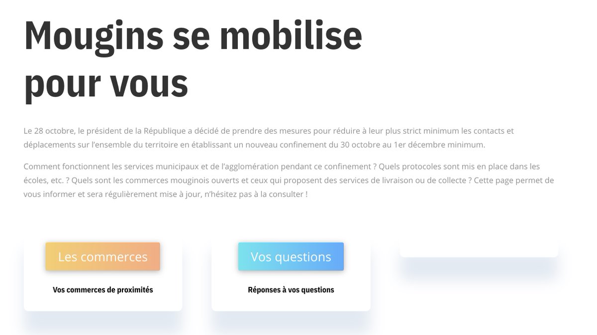 villedemougins's tweet photo. [AVIS AUX COMMERÇANTS]
Inscrivez-vous et faites-vous connaître sur le site de #Mougins
➡ Vous êtes ouverts ?
➡ Vous proposez le drive ou click and collect ?
➡ Vous livrez ?
➡ Vous vendez directement en ligne ?
➡➡ Dites-le aux Mouginois via 👉 https://t.co/E59ZzGjUvH https://t.co/fJHHBTmXiF
