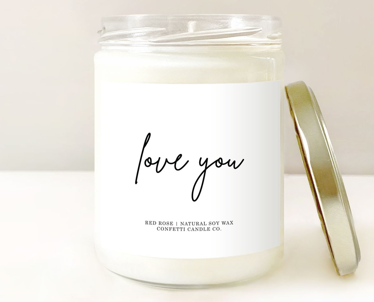 Love You candle just listed etsy.com/shop/confettic… #loveyou #soycandle #vegan #romanticideas #rosecandle #anniversaryideas #weddingideas #christmasgifts #handmade #madeinusa #madeinnewyork #supportsmall #shopsmall #redroses #dozenroses #floralcandle #roses #wildroses #candles