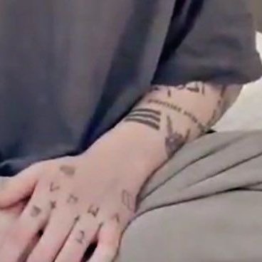 his sleeve