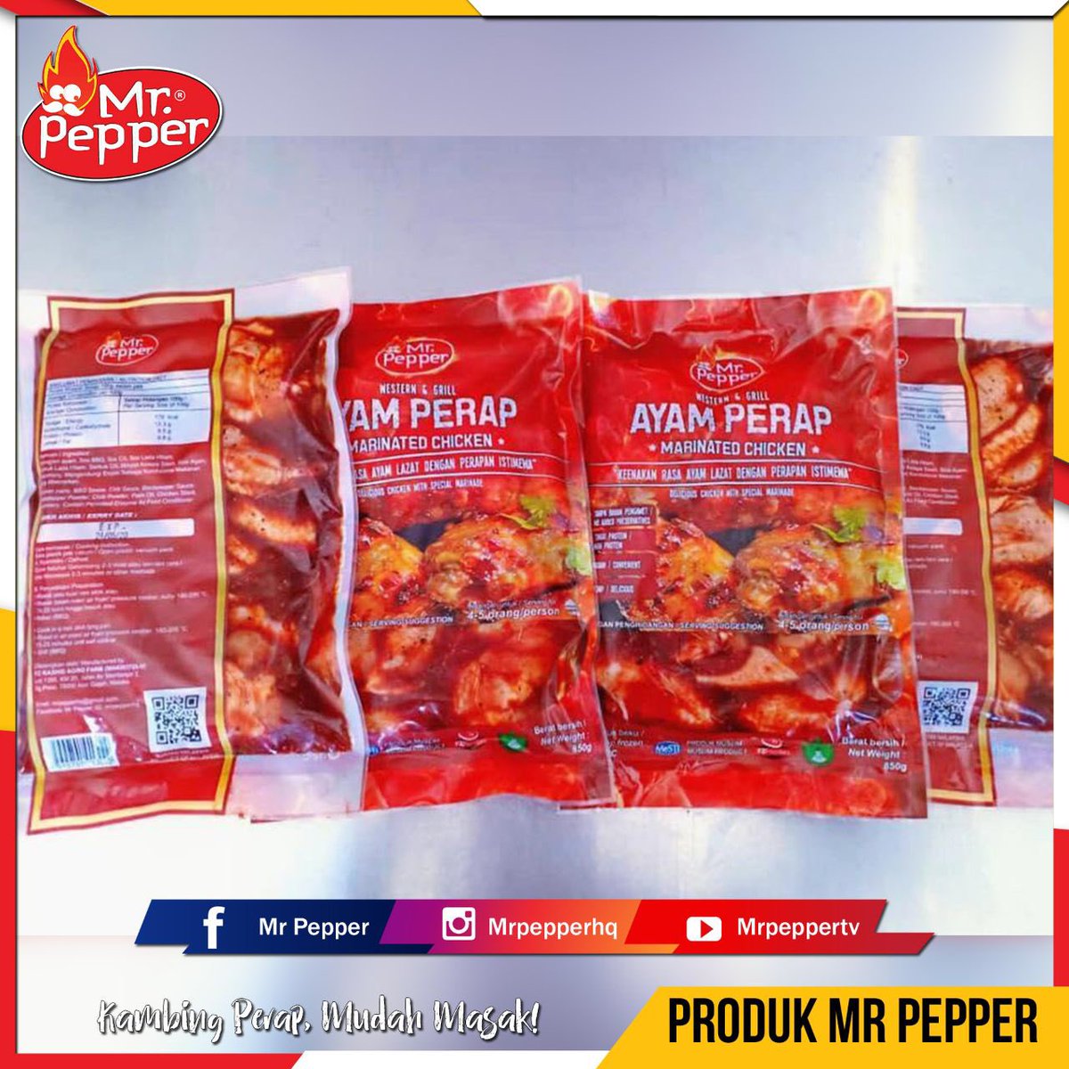 ruud_irwan's tweet photo. Hi guys! Sapa nak makan kambing perap atau ayam perap yang sedap dan padu? DM aku sekarang. Gerenti tak menyesal dan puas hati! ππ
#mrpepper
#kambingperap
#ayamperap https://t.co/WzVcd5CSom