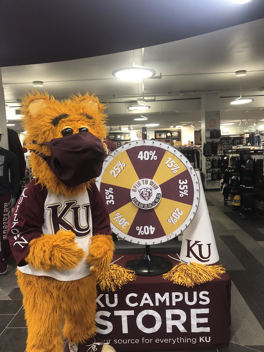 40% OFF SALE on apparel! This Monday (one day only sale) at the KU Bookstore (online and in store)! 🐻💛