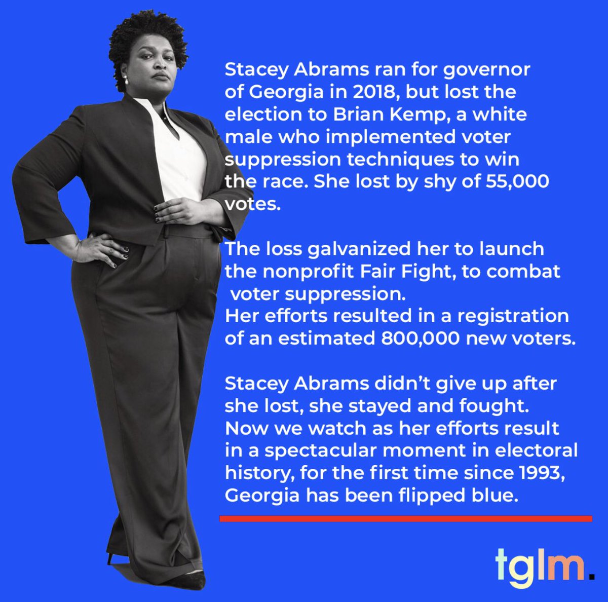 TGLMtweets's tweet photo. Thank you. @staceyabrams @fairfightaction https://t.co/VRH9cGtS00