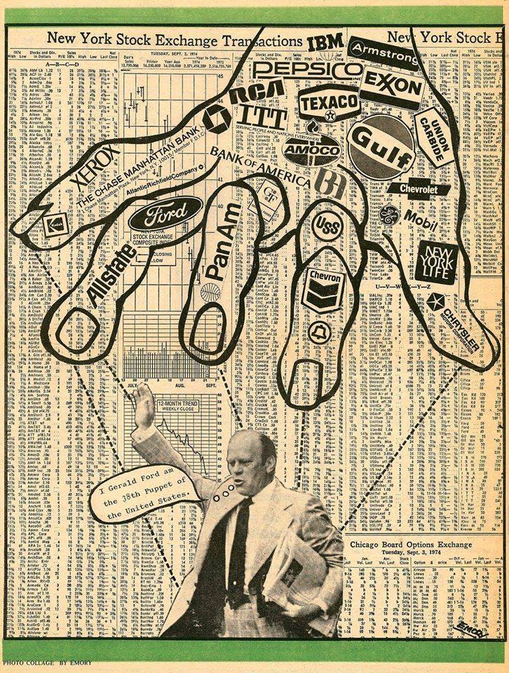 "I, Gerald Ford am the 38th Puppet of the United States”, Emory Douglas for the Black Panther Party, U.S.A.1974