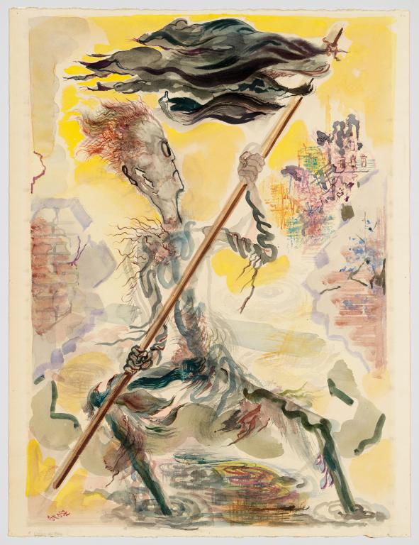 George Grosz, Waving the flag, 1947-48