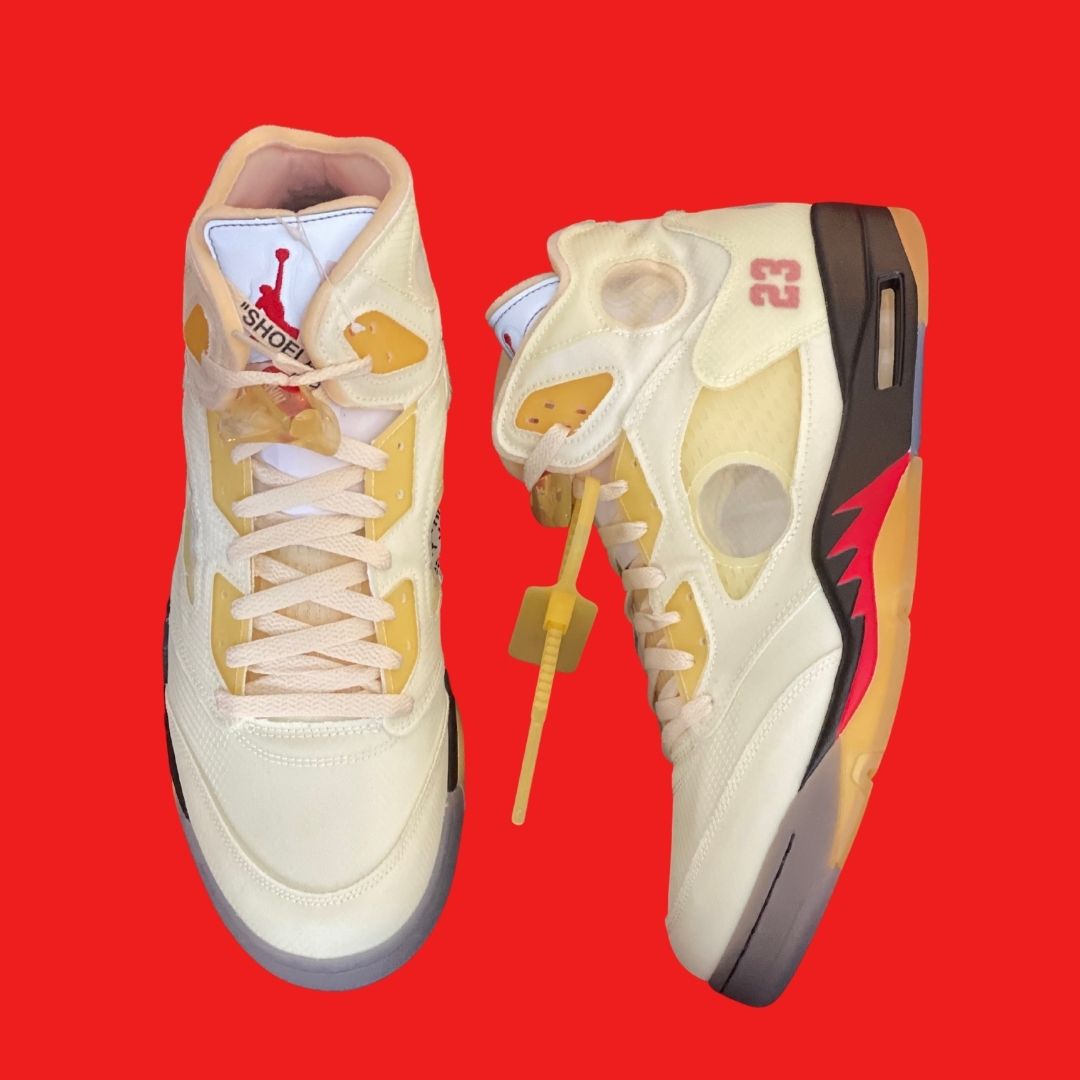 Never take another L again with our sneaker authentication solution, Legit Check Tech. We scored these Jordan 5 Retro OFF-WHITE Sails for data collection. Do you love em or would you pass? Check out the sneaker section of our site for updates on Legit Check Tech.