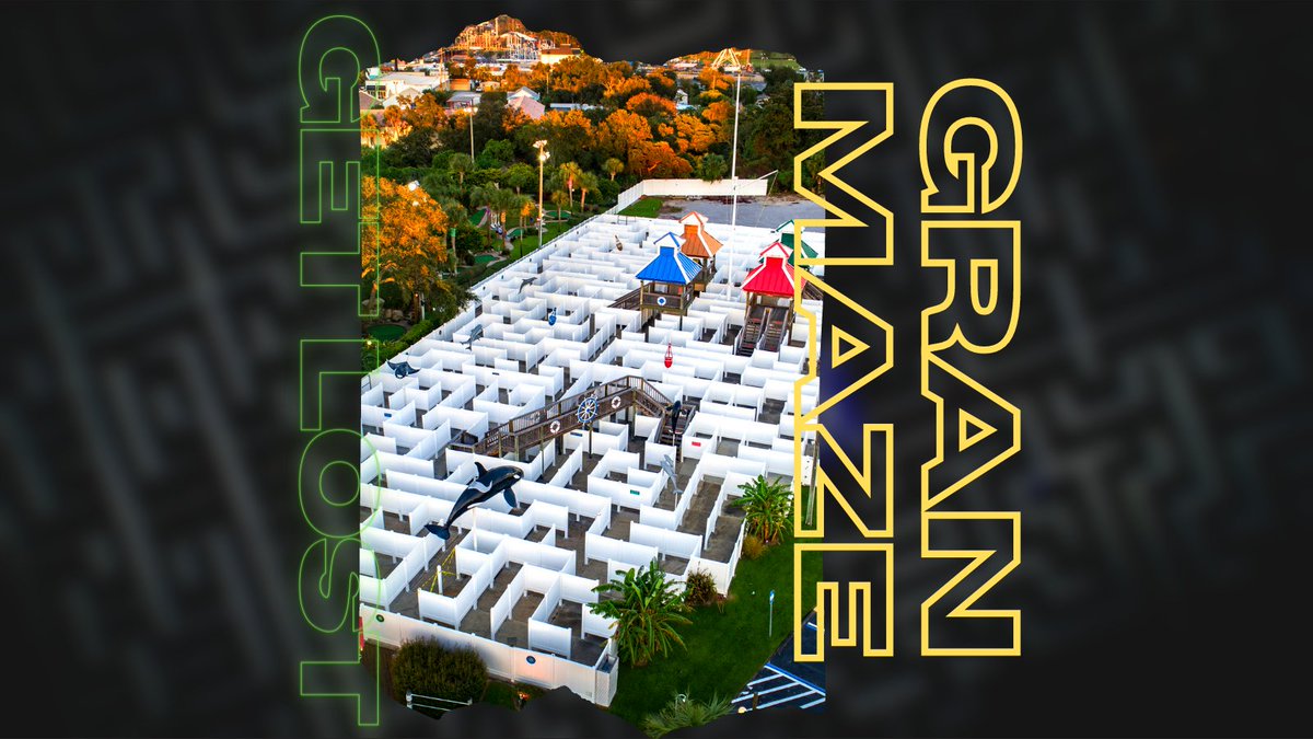 CoconutCreekFun's tweet photo. Have fun getting lost in the Gran Maze! Did you know we change the route frequently? 
#minigolf #granmaze #realfunbeach #panamacitybeach #hey30a #visitpcb #30a #30agetaway https://t.co/rA3IaqwNRF