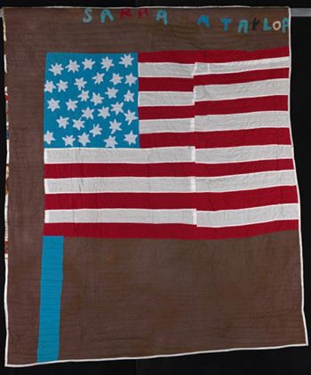 Sarah Mary Taylor, Untitled (American Flag), 1970s, cotton blends, Front and Reverse