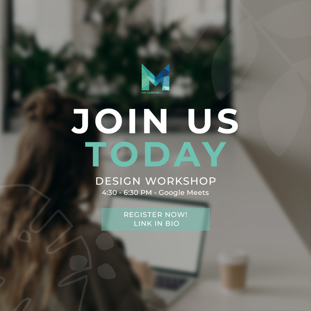 💡TONIGHT - DESIGN WORKSHOP, check out our Instagram and Facebook for more details!