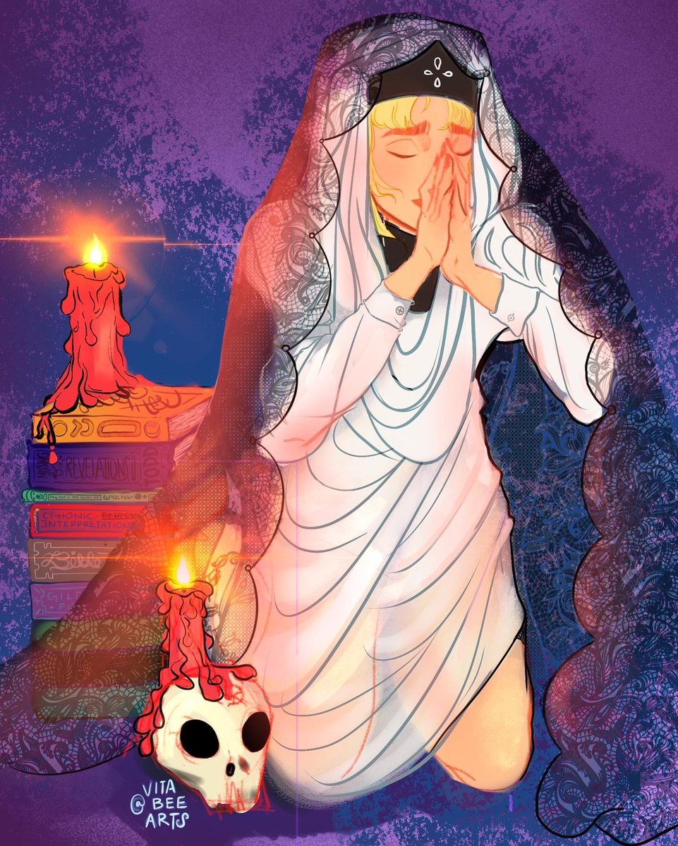 vitabeee's tweet photo. hallelujah 💀 🕯 #art https://t.co/54NGYfiSPM