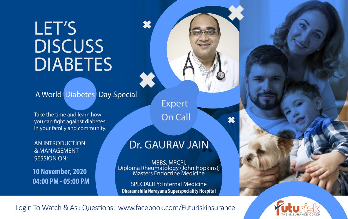 Futurisk_In's tweet photo. A #worlddiabetesday special is here!

Join in for a webinar on management of diabetes. Date: November 10, 2020 Time: 4 to 5 pm. https://t.co/sPGCz7kbyw